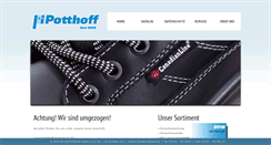 Desktop Screenshot of potthoff-schuhe.de